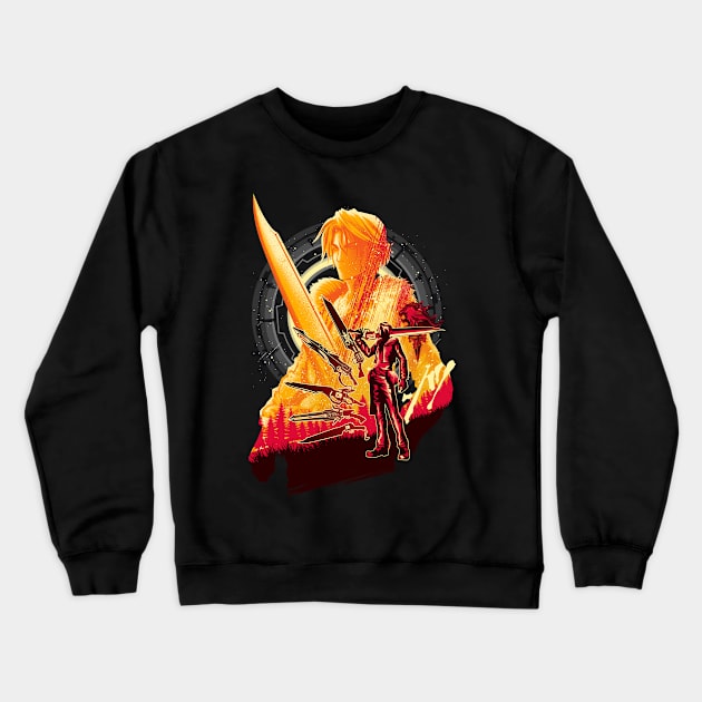 Ultimate Weapon Lion Heart Squall Crewneck Sweatshirt by HyperTwenty